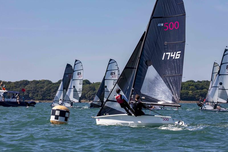 RS500 start at the Lymington Dinghy Regatta 2022 photo copyright Tim Olin / www.olinphoto.co.uk taken at Lymington Town Sailing Club and featuring the RS500 class