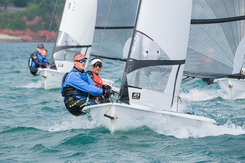 Sam Knight and Chris Bownes photo copyright Tania Hutchings / www.50northphotography.co.uk taken at Royal Torbay Yacht Club and featuring the RS500 class