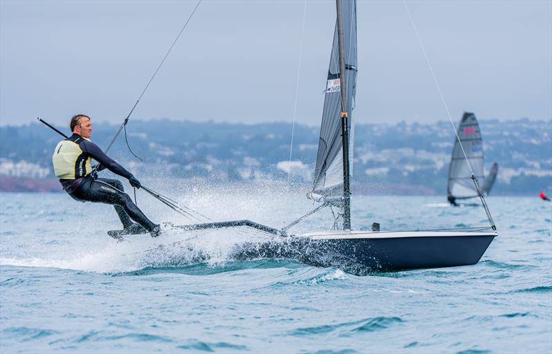 George Smith RS600 1st - Noble Marine RS600 National Championship 2026 final day photo copyright Tom Wild taken at Brixham Yacht Club and featuring the RS600 class