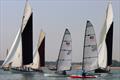 RS700s and barges on day 3 of the Noble Marine RS700 Nationals at Brighlingsea © William Stacey
