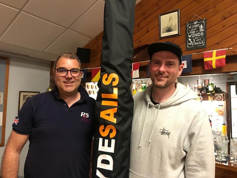 RS700 Chair Theo Galyer wins the raffle for a mainsail at the Noble Marine RS700 National Championships 2021 photo copyright Richard Bowers taken at Castle Cove Sailing Club and featuring the RS700 class