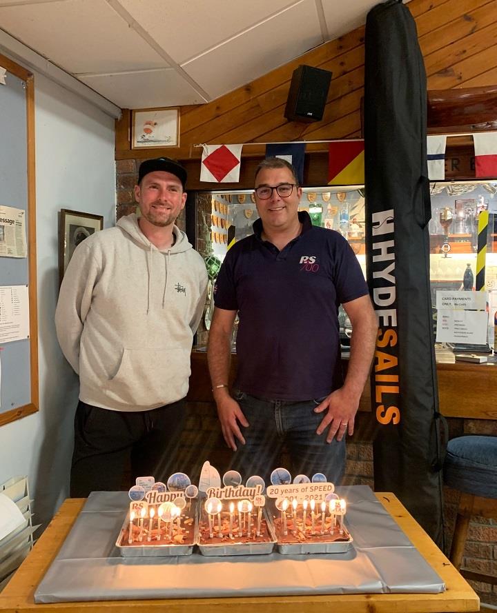 20th birthday cake for the class at the Noble Marine RS700 National Championships 2021 photo copyright Simon Hawes taken at Castle Cove Sailing Club and featuring the RS700 class