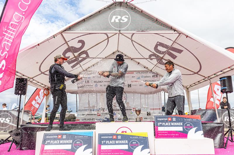 RS700 European and Noble Marine UK National Championships at the WPNSA (l-r) Rob Higgins, Theo Galyer, Matt Carter - photo © Phil Jackson / Digital Sailing