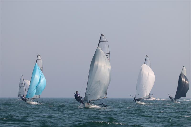 Steaming downwind on day 4 of the Noble Marine RS700 Nationals at Brighlingsea photo copyright William Stacey taken at Brightlingsea Sailing Club and featuring the RS700 class