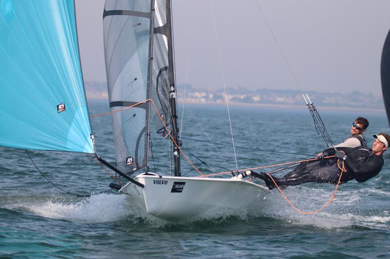 Joe Bradley and Hugh Shone on day 4 of the Noble Marine RS800 Nationals at Brighlingsea photo copyright William Stacey taken at Brightlingsea Sailing Club and featuring the RS800 class