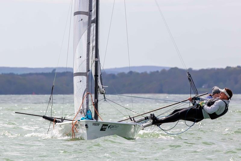 Monique Vennis- Ozanne & Hugh Shone during the RS800 Rooster National Tour at Stokes Bay photo copyright Tim Olin / www.olinphoto.co.uk taken at Stokes Bay Sailing Club and featuring the RS800 class