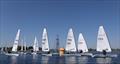 Calm at the first mark during the Notts County Sailing Club Aero Open © David Eberlin
