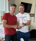 RS Aero Western Championships 2025: 2nd place Noel Butler (NYC) with event sponsor Kenny Rumball, RS Sailing Ireland © Noel Butler
