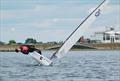 How to finish a tack and stay on the lay-line in a gust, by Aero 9 overall winner Tim Hire - RS Aero Spring Championship at Island Barn &copy; Kate Symons