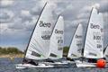 Aero 7 overall winner Sammi Isaacs-Johnson starting to windward of David Cherrill, with Richard Bullock a little too close to ODM (mark X) - RS Aero Spring Championship at Island Barn &copy; Kate Symons
