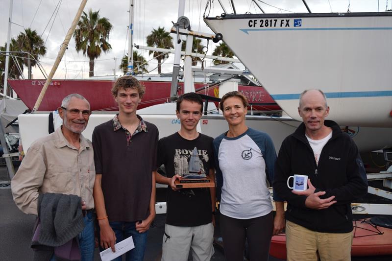 Santa Barbara Goblin Regatta prize winners photo copyright Yannick Gloster taken at Santa Barbara Sailing Club and featuring the  class