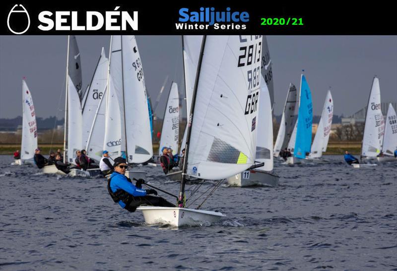 Peter Barton wins the Seldén Sailjuice Winter Series Datchet Flyer 2019 in his RS Aero 7 photo copyright Tim Olin / www.olinphoto.co.uk taken at Datchet Water Sailing Club and featuring the  class