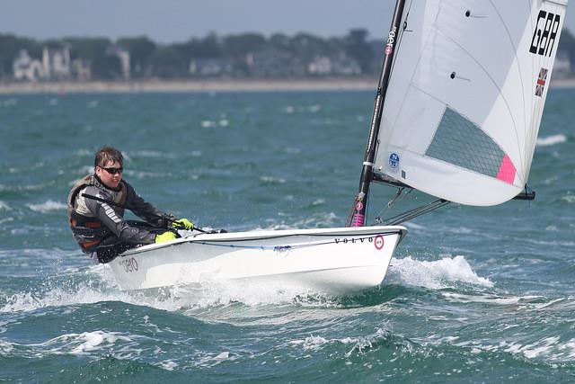 Ffinlo Wright in his RS Aero 9 during the RS Aero Scottish Championships photo copyright Steve Greenwood taken at East Lothian Yacht Club and featuring the  class