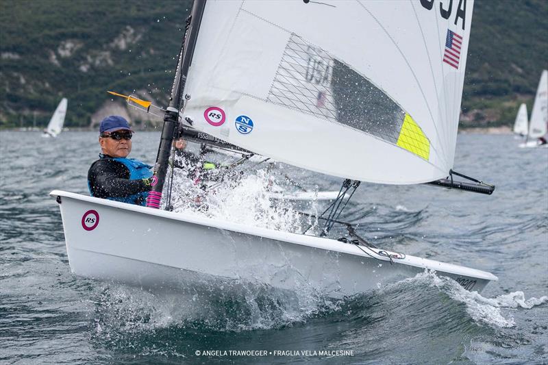 Akira Tanaka (USA) on day 2 of the RS Aero Europeans at Lake Garda - photo © Angela Trawoeger / FVM