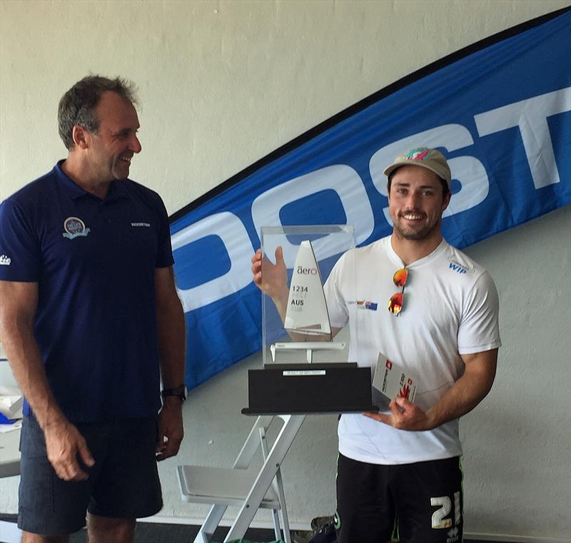 Simon Reffold (left) and 7m winner Rhett Gowans - RS Aero Australian Championship - photo © Lisa Ratcliff