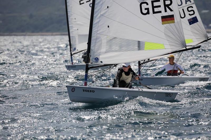 Juliane Barthel is 1st Lady in the RS Aero 7 World Championship 2018 photo copyright Phil Jackson / www.harbourviewphotography.com taken at Weymouth & Portland Sailing Academy and featuring the  class