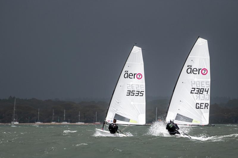 Lymington RS Aero Open photo copyright Jason Ludlow taken at Lymington Town Sailing Club and featuring the  class