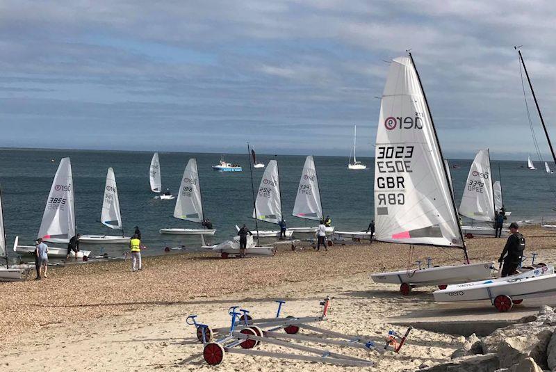 Challenge Cup supported by Harken on 'day 0' of the RS Aero UK National Championships photo copyright RS Aero UK Class Association  taken at Hayling Island Sailing Club and featuring the  class