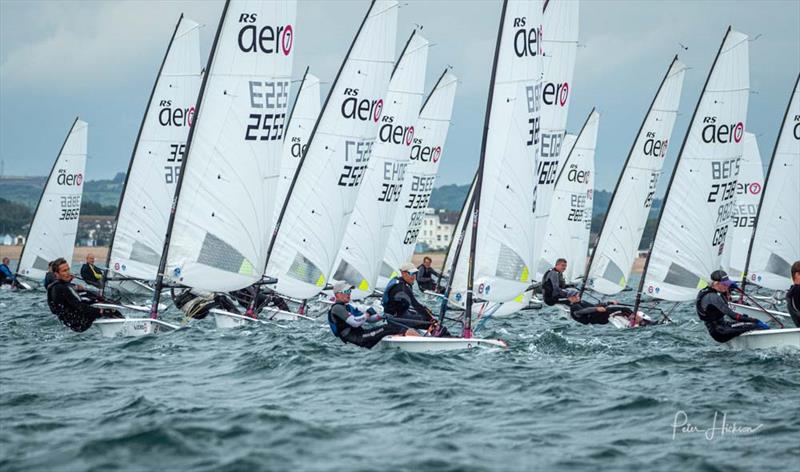 Opening day of the RS Aero UK National Championships photo copyright Peter Hickson taken at Hayling Island Sailing Club and featuring the  class