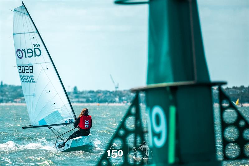 Kelly Main sailing in the Bridge 2 Bean  photo copyright RNZYS Media taken at Royal New Zealand Yacht Squadron and featuring the  class