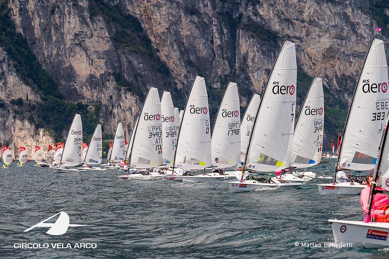 RS Eros al Circolo Vela Arco, Torbole, Lago di Garda, Italia