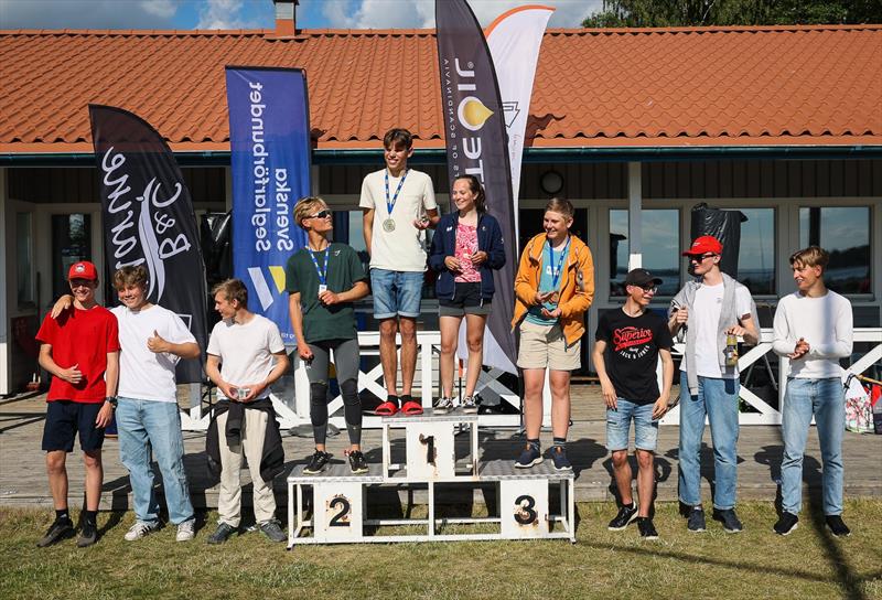 RS Aero 5 at the Open Swedish Junior Class Championship - Prizegiving photo copyright Jollekappseglarna Vasteras taken at  and featuring the  class