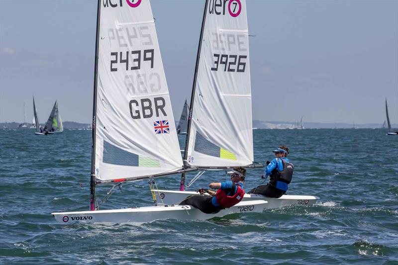 LTSC's Tim Hire ahead in the Aero fleet at the 2022 Lymington Dinghy Regatta - photo © Tim Olin / www.olinphoto.co.uk