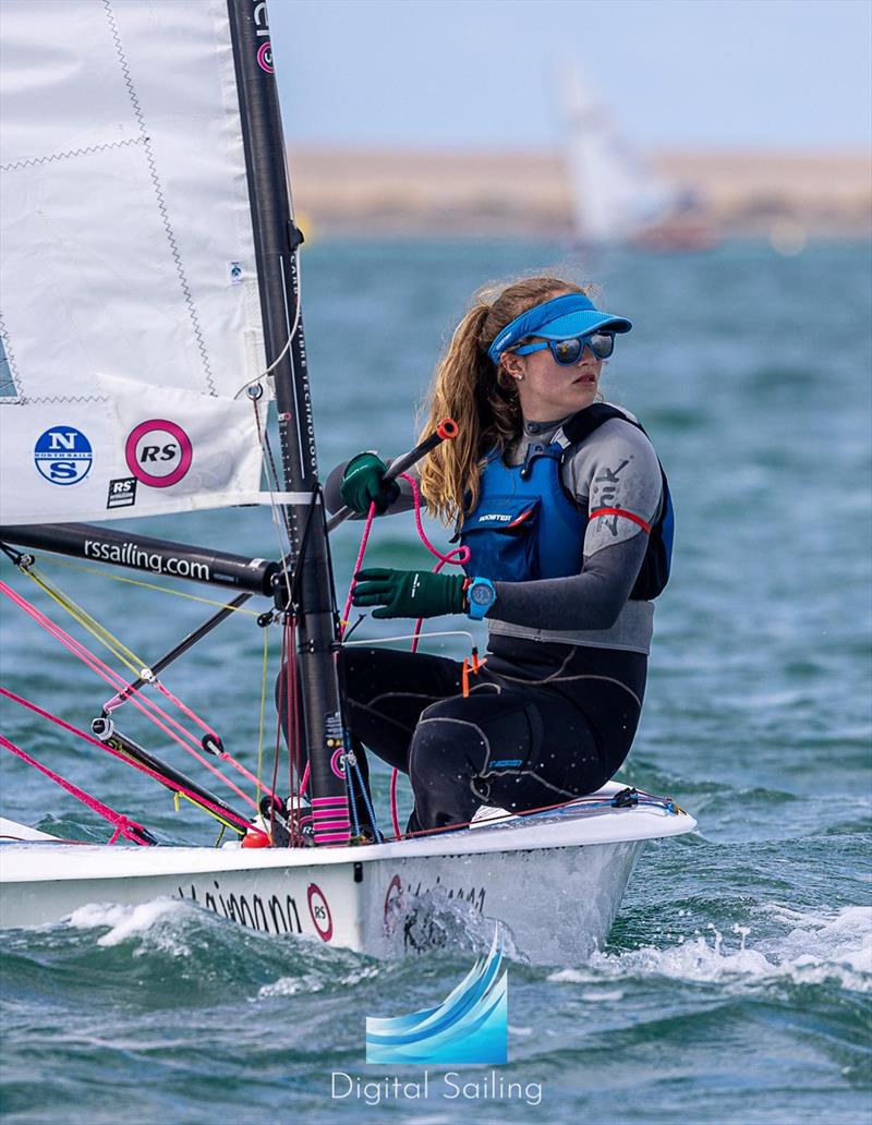 Iona Willows (GBR) on day 2 of the RS Aero Youth Worlds at the WPNSA photo copyright Phil Jackson / Digital Sailing taken at Weymouth & Portland Sailing Academy and featuring the  class