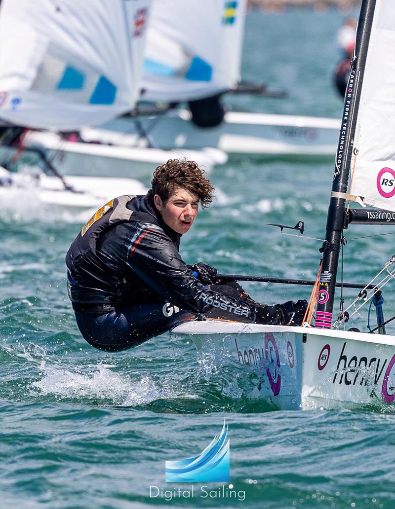 Mark Ripley (GBR) on day 2 of the RS Aero Youth Worlds at the WPNSA photo copyright Phil Jackson / Digital Sailing taken at Weymouth & Portland Sailing Academy and featuring the  class