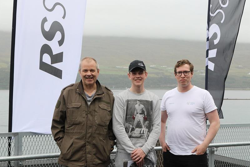 Icelandic Podium in the RS Aero Arctic Championships at Akureyri, Iceland photo copyright Runar Thor Bjornsson taken at Siglingaklúbburinn Nökkvi and featuring the  class