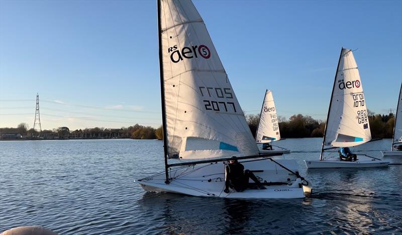 RS Aero UK Youth Team Winter Training photo copyright George Cousins taken at Burghfield Sailing Club and featuring the  class