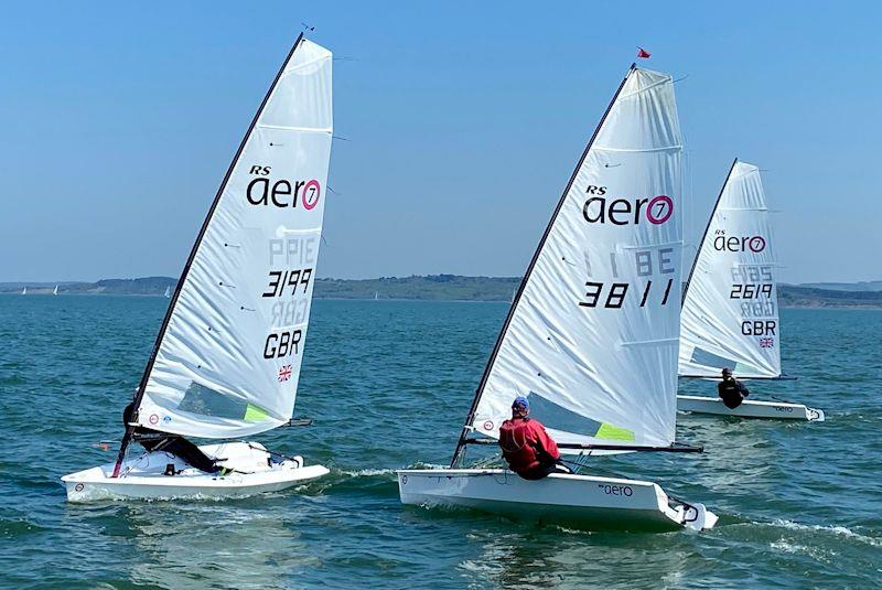 RS Aeros at Lymington Town photo copyright LTSC taken at Lymington Town Sailing Club and featuring the RS Aero 7 class