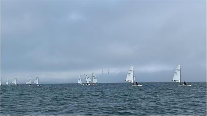 Fleet sailing downwind, Irish RS Aero Nationals 2023 photo copyright Thomas Chaix taken at National Yacht Club, Ireland and featuring the RS Aero 7 class