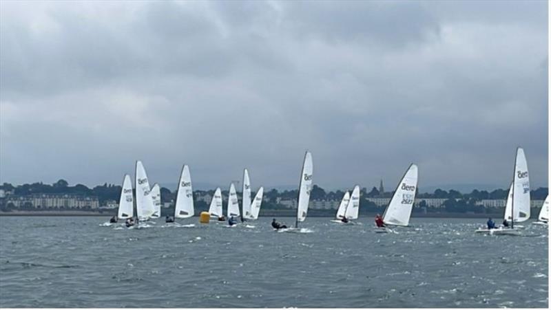 Windward mark and first reach, Irish RS Aero Nationals 2023 - photo © Thomas Chaix