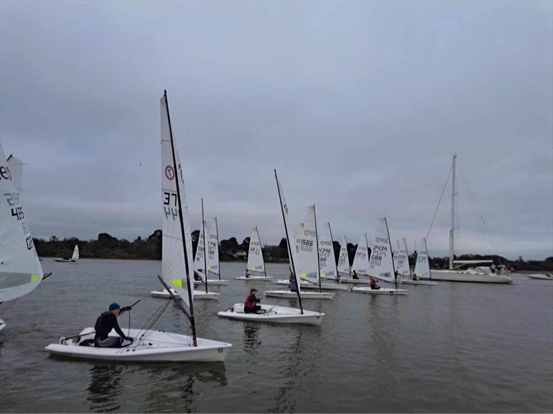 Lymington Town SC Festive RS Aero Stadium Racing in Hampshire, UK photo copyright Sue Markham taken at Lymington Town Sailing Club and featuring the RS Aero 7 class