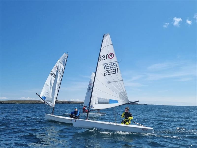 Isle of Man Sailing Development Squad Race Training photo copyright Isle of Man YC taken at Isle of Man Yacht Club and featuring the RS Aero 5 class