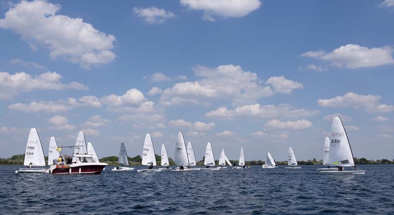 Start during the Notts County Sailing Club Aero Open photo copyright David Eberlin taken at Notts County Sailing Club and featuring the RS Aero 7 class
