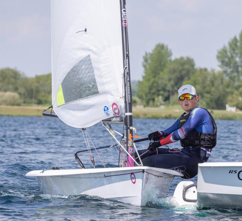 Sam Grayton second overall at the Notts County Sailing Club Aero Open photo copyright David Eberlin taken at Notts County Sailing Club and featuring the RS Aero 7 class
