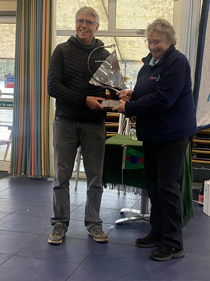 Pete Barton wins the Frensham Frenzy 2026 photo copyright Kate Hedley taken at Frensham Pond Sailing Club and featuring the RS Aero 7 class