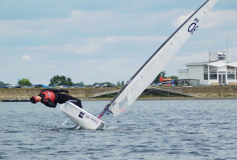 How to finish a tack and stay on the lay-line in a gust, by Aero 9 overall winner Tim Hire - RS Aero Spring Championship at Island Barn - photo © Kate Symons