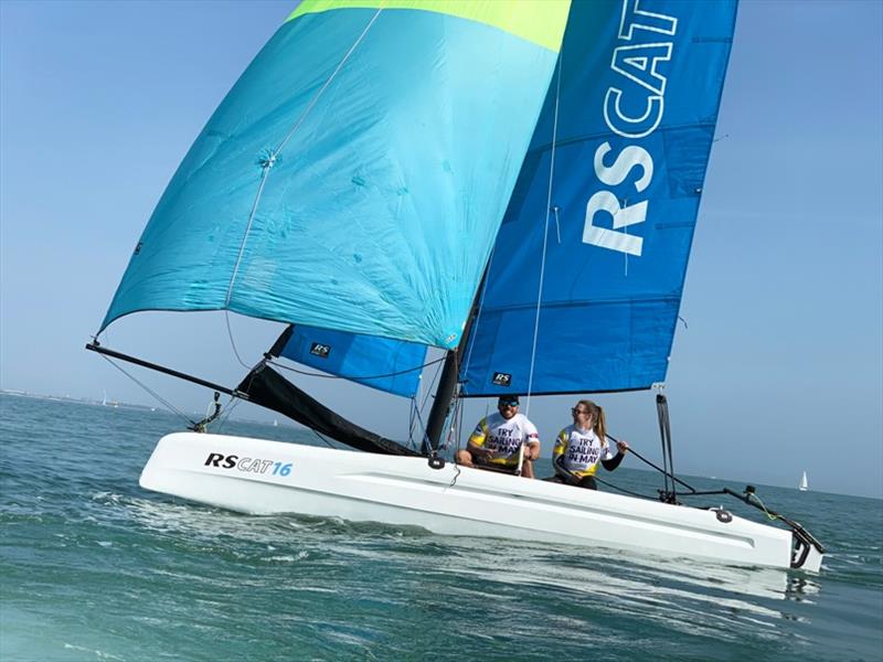 Swimming strongman Ross Edgley tries sailing with RYA Push the Boat Out - photo © RYA