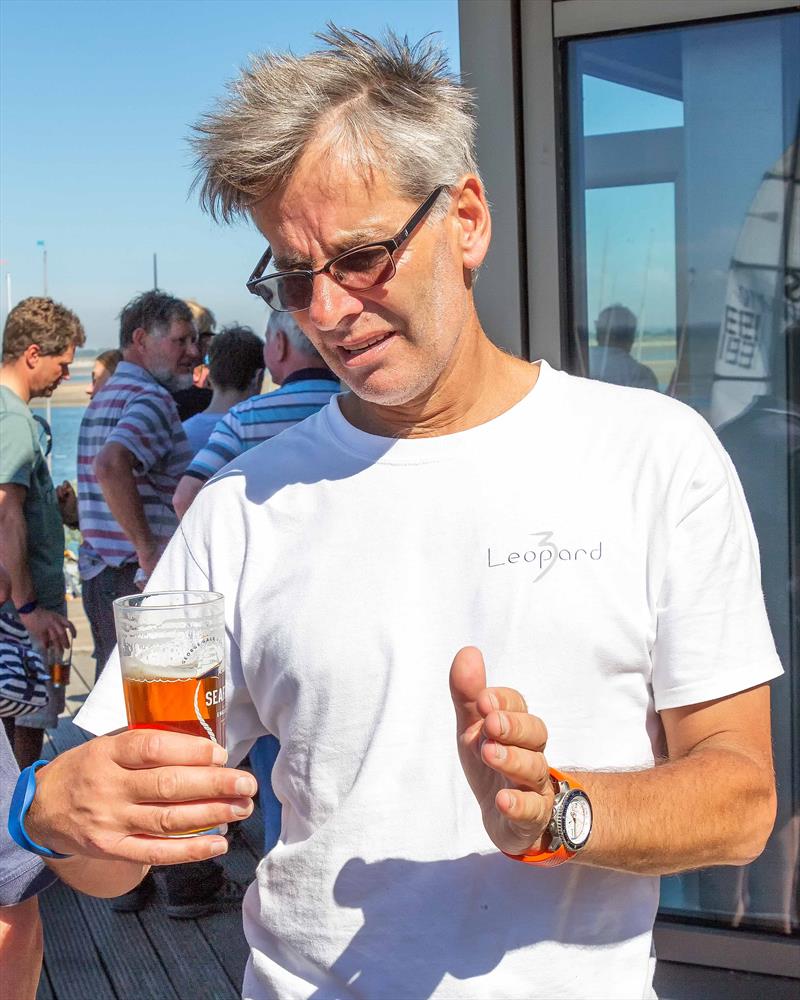 Russell Peters karate sailing after winning the RS Elite Tri Handled Trophy at Lendy Cowes Week photo copyright Alasdair McLeod taken at Cowes Combined Clubs and featuring the RS Elite class