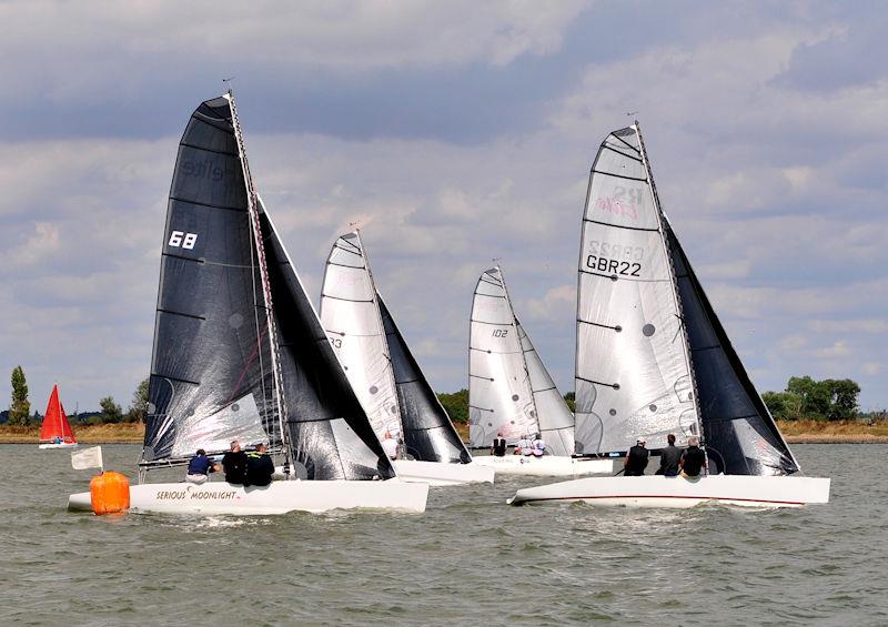 RS Elites start race 1 on Burnham Week 2022 Day 1 photo copyright Alan Hanna taken at Burnham Sailing Club and featuring the RS Elite class