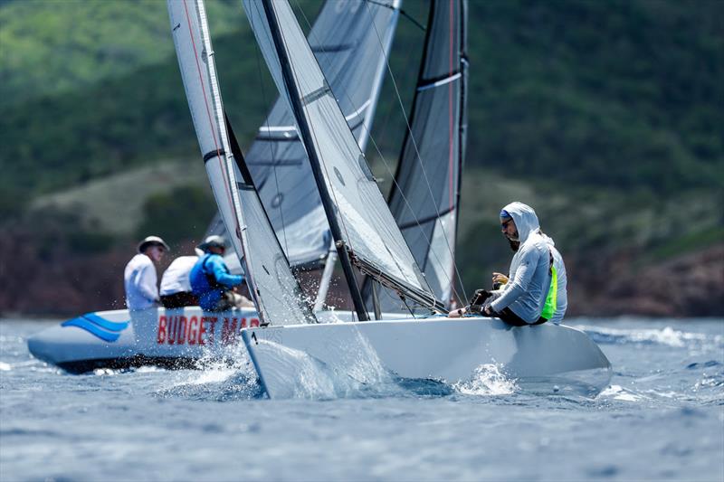 Justin Scott's Donna (USA) and Robbie Ferron's Team Budget Marine Oozlumbird (SMX) - Antigua Sailing Week - photo © Paul Wyeth / pwpictures.com