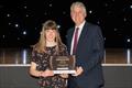 Jess Powell receives an Excellence in Sport Award - Draycote Water Sailing Club feature in the Rugby Sports Awards  © Rugby Borough Council