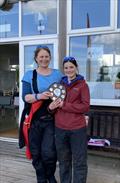 Polly collecting the Shield from SYC Chief Instructor Jane Hill on behalf of herself and Pip © Peter Solly