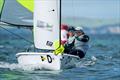 Finloe Gaites and Sofia Turner (bow) WBC/MBSC - NZ Nationals - RS Feva - Murrays Bay - May 12, 2025