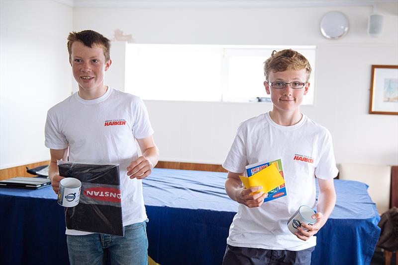 Harvey Martin & Bobby Hewitt win the Volvo RS Feva GP at Stokes Bay photo copyright Martin Allen Photography taken at Stokes Bay Sailing Club and featuring the RS Feva class