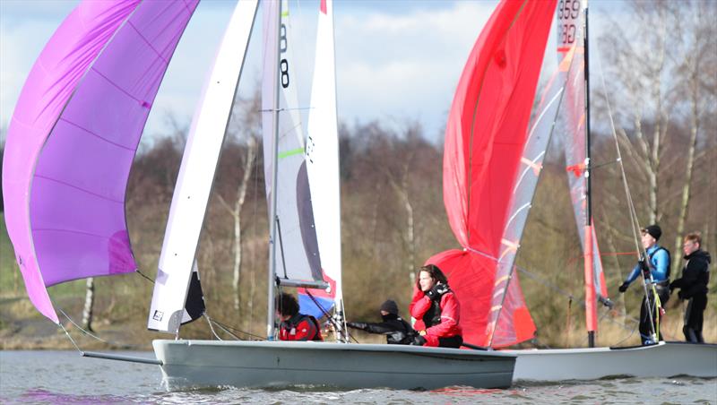 Week 7 of the Tipsy Icicle Series at Leigh & Lowton photo copyright Gerard Van den Hoek taken at Leigh & Lowton Sailing Club and featuring the RS Feva class