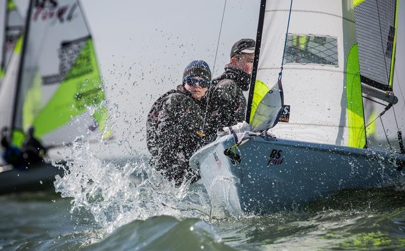 Lennon Racewear RS Feva Spring Championship at Hayling Island photo copyright Toby Adamson / Adamson Visuals taken at Hayling Island Sailing Club and featuring the RS Feva class